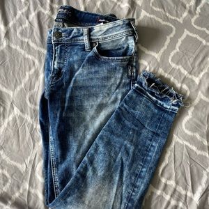 Silver Aiko Mid Skinny Jeans